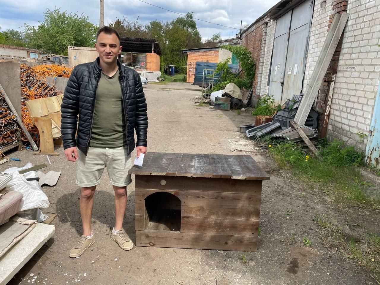 Деревянная будка для собаки "Кейптаун" средних размеров (100*60*70 см) ДБС-25 фото