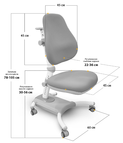 Дитяче крісло Evo-Kids Omega Y-220 G фото