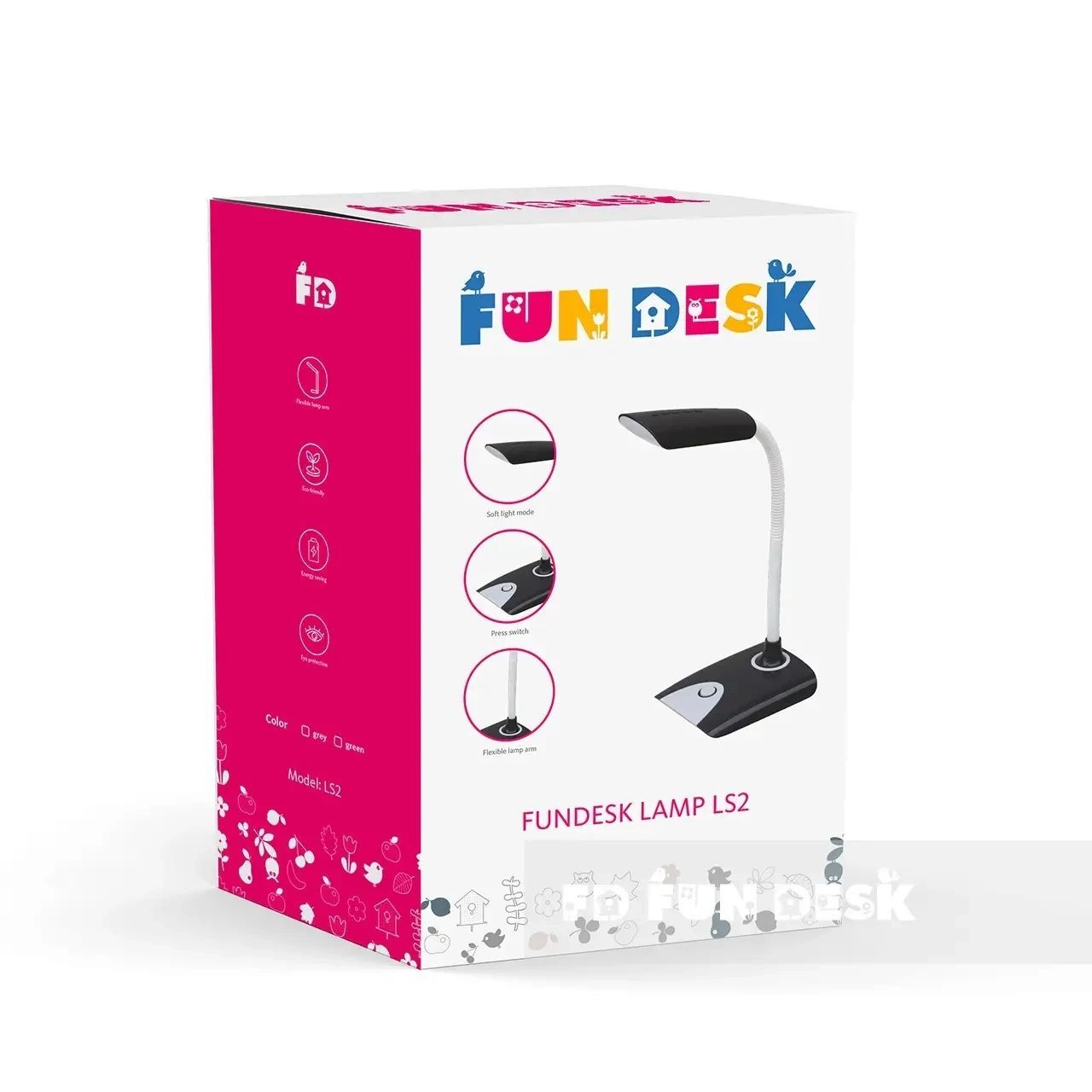 Настільна лампа LED | Настільні лампи та нічники для робочого столу fundesk ls2 grey 221885 фото