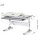 Дитячий стіл Mealux Vancouver Multicolor Lite Grey BD-620 W/G MC Lite фото 2