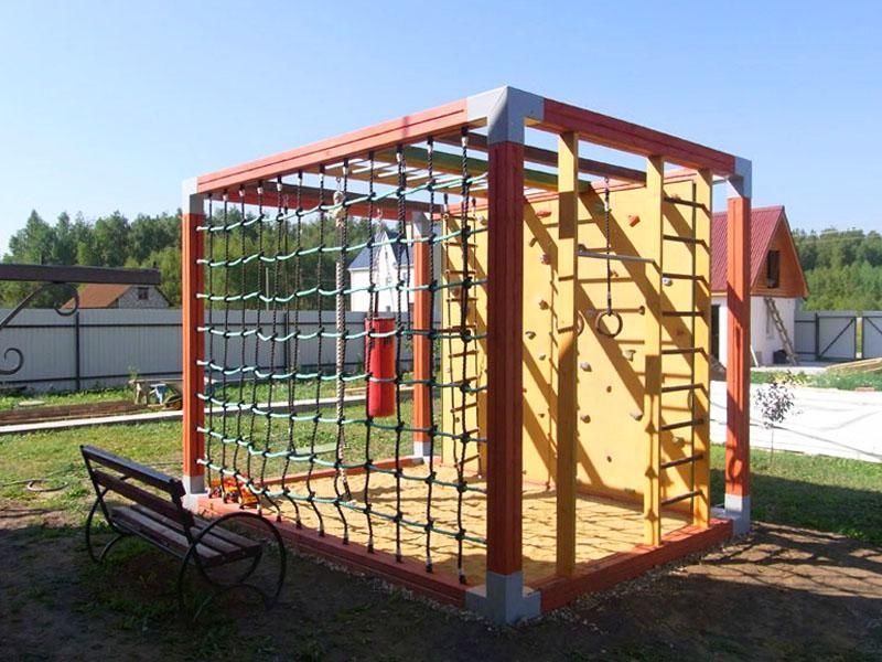 Вуличний дерев'яний майданчик для занять спортом Куб-10 ku-kub-00010 фото
