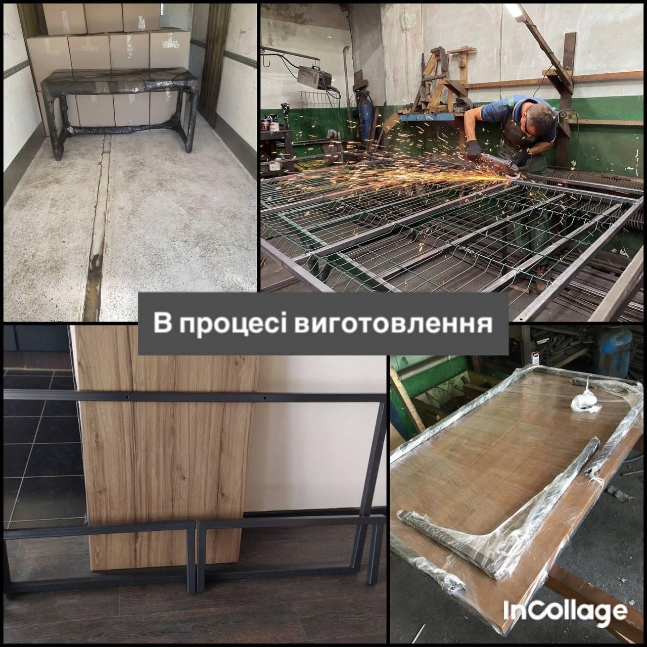 Комплект "Газіантеп" лофт LNK loft (200*65*95) із натурального дерева 1807355531 фото