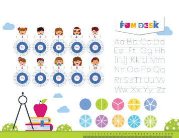 Накладка-подсказка на парту FunDesk SS19-S для деток младшей школы 1776653856 фото