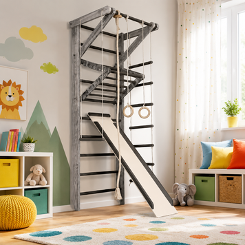 Комплекс шведська стінка для тренувань вдома | SportBaby "Sport Loft 3-220" sport-loft-3-220x25 фото