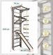Комплекс шведская стенка для тренировок дома | SportBaby &laquo;Kinder Loft & White 3-240&raquo; kinder-lw-3-240x25 фото 3