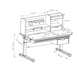 Регульована парта FunDesk Sentire Grey 1176943 фото 10