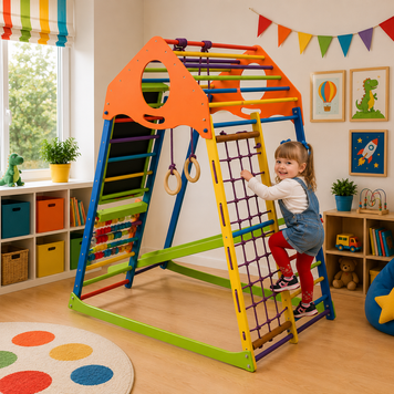 Детский домашний спортивный комплекс для самых маленьких KindWood Color Plus kindwood-color-plus фото