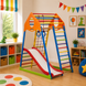 Спортивный уголок для детей | Деревянные спортивные комплексы KindWood Color Plus 1 kindwoodcolorplus-1 фото 2