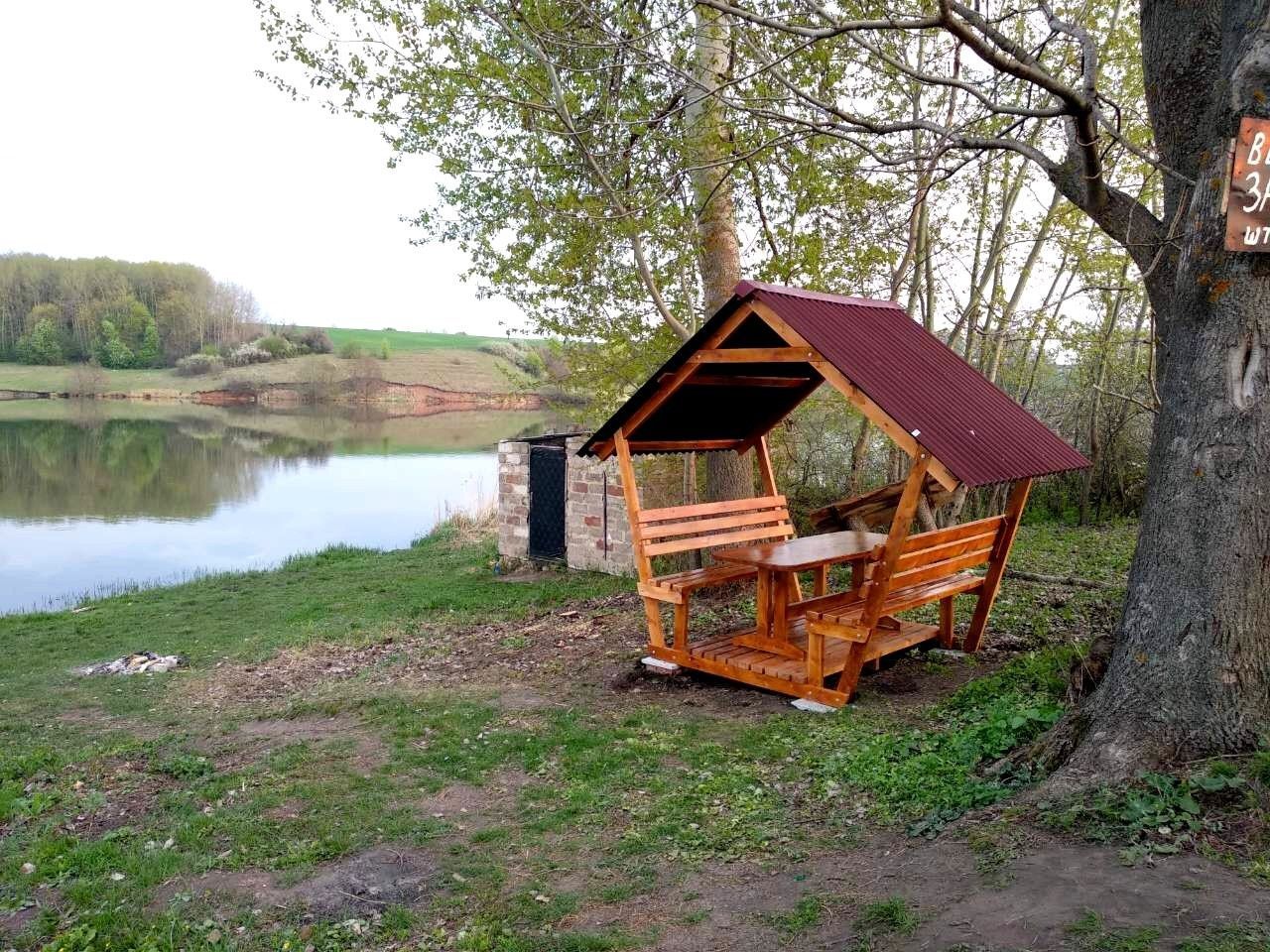 Каркасные квадратные открытые беседки из дерева, разборная (на 8 людей) "Релакс" Б2-ПКО фото