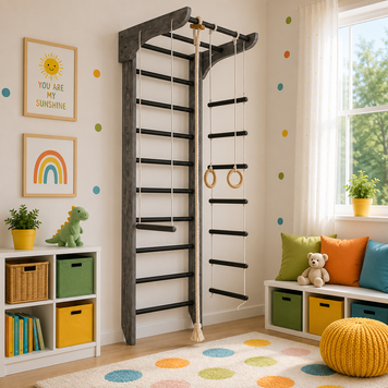 Комплекс шведська стінка SportBaby "Kinder Loft 2-240" kinder-loft-2-240x25 фото