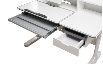 Парта-трансформер Fundesk Fiore II Grey + стілець FunDesk LST3 Blue-Grey 2508765 фото