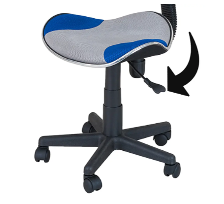 Парта-трансформер Fundesk Fiore II Grey + стілець FunDesk LST3 Blue-Grey 2508765 фото