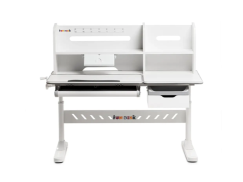 Парта-трансформер Fundesk Fiore II Grey + стілець FunDesk LST3 Blue-Grey 2508765 фото