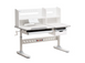 Парта-трансформер Fundesk Fiore II Grey + стілець FunDesk LST3 Blue-Grey 2508765 фото 2