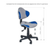 Парта-трансформер Fundesk Fiore II Grey + стілець FunDesk LST3 Blue-Grey 2508765 фото 6