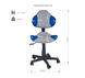 Парта-трансформер Fundesk Fiore II Grey + стілець FunDesk LST3 Blue-Grey 2508765 фото 7