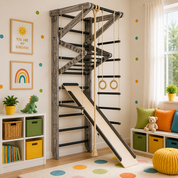 Дерев'яна шведська стінка у квартиру | SportBaby "Sport Loft 3-240" sport-loft-3-240x25 фото
