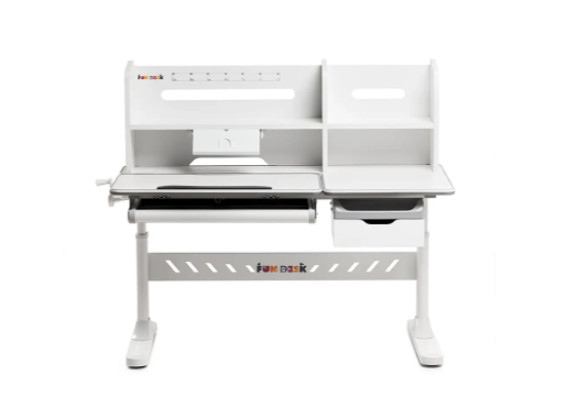 Парта-трансформер Fundesk Fiore II Grey + детский стул FunDesk LST3 Orange 25088671 фото