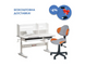 Парта-трансформер Fundesk Fiore II Grey + детский стул FunDesk LST3 Orange 25088671 фото 1