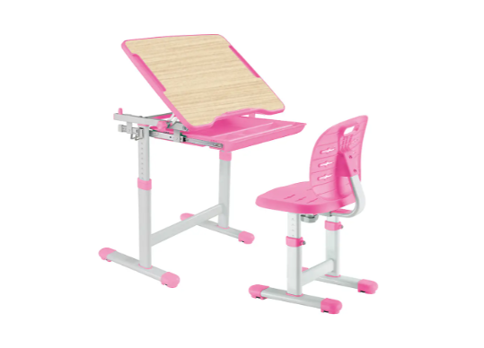 Комплект парта + стілець трансформери FunDesk Piccolino III Pink 800232 фото