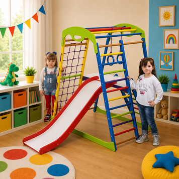 Детский спортивный комплекс пирамида SportWood Plus 2 sportwood-plus-2 фото