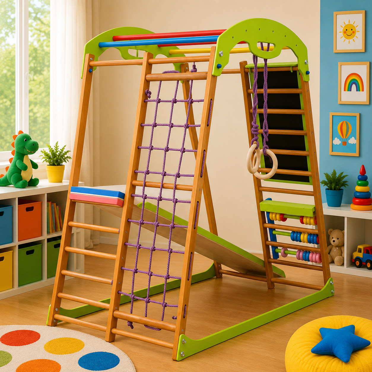 Детский спортивный комплекс из дерева BabyWood Plus babywood-plus фото