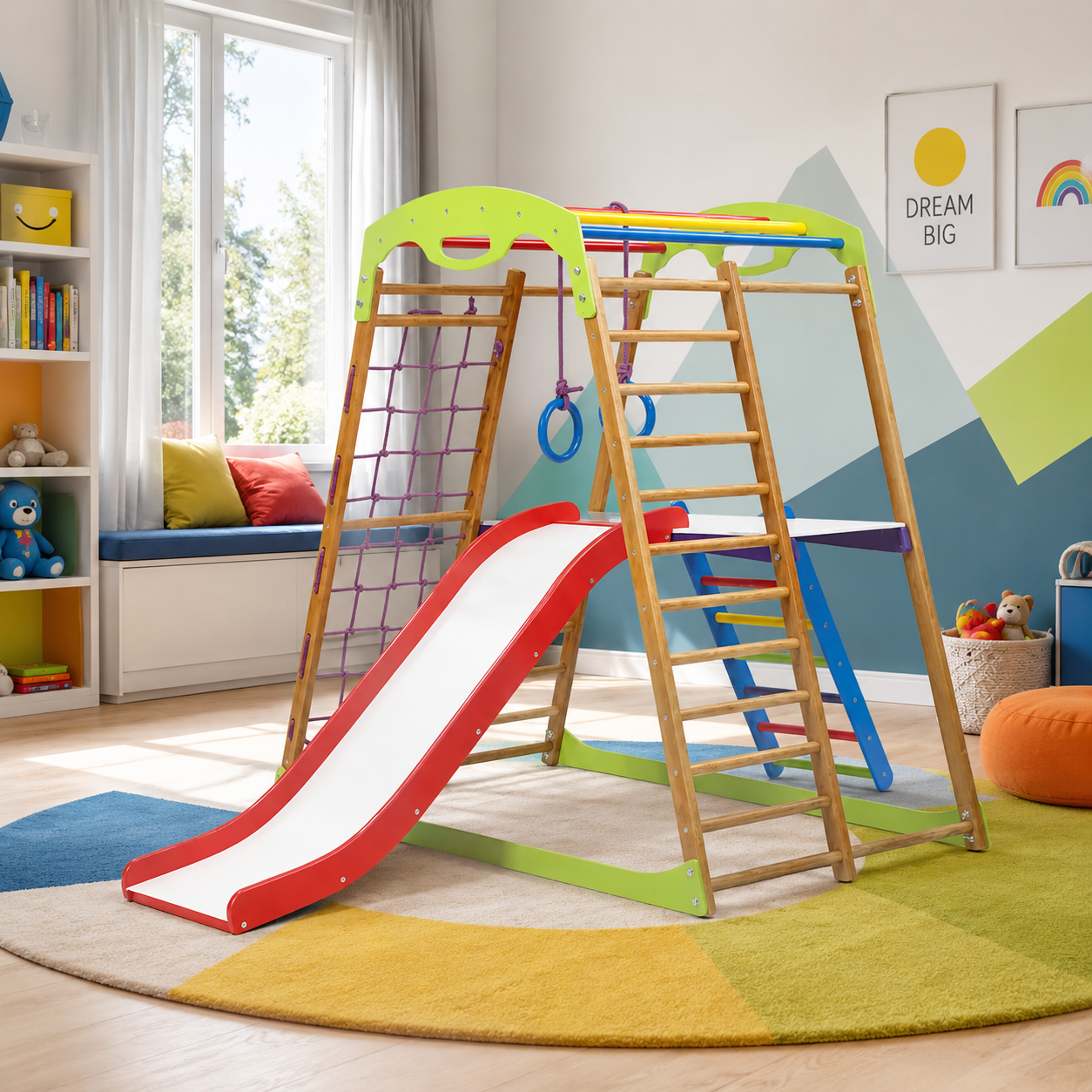 Деревянный детский спортивный комплекс BabyWood Plus 2 babywood-plus-2 фото
