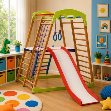 Деревянный детский спортивный комплекс BabyWood Plus 2 babywood-plus-2 фото