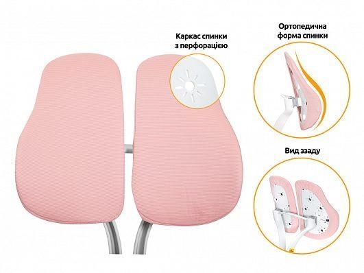 Дитячий ортопедичний стілець Evo-Kids Mio Lite рожевий Y-208 KP фото