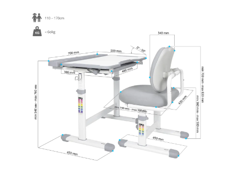 Комплект детской мебели Cubby Vivo Grey 0034007 фото