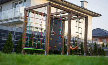 Дитячий спортивний ігровий комплекс Куб-8 із дерева ku-kubsp-0008 фото