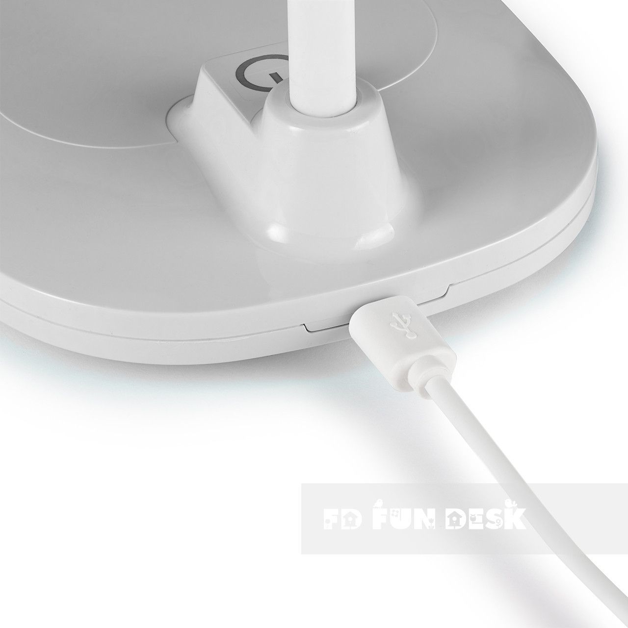 Лампа настільна світлодіодна з функцією бездротової зарядки Fundesk LC6 White 770999 фото