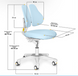 Дитяче крісло для школяра Evo-Kids Mio Y-208 KBL фото 4