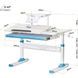 Детский стол Evo-кids TH-310 з полицею Blue TH-310 W/BL + BD-S30 BL фото 3